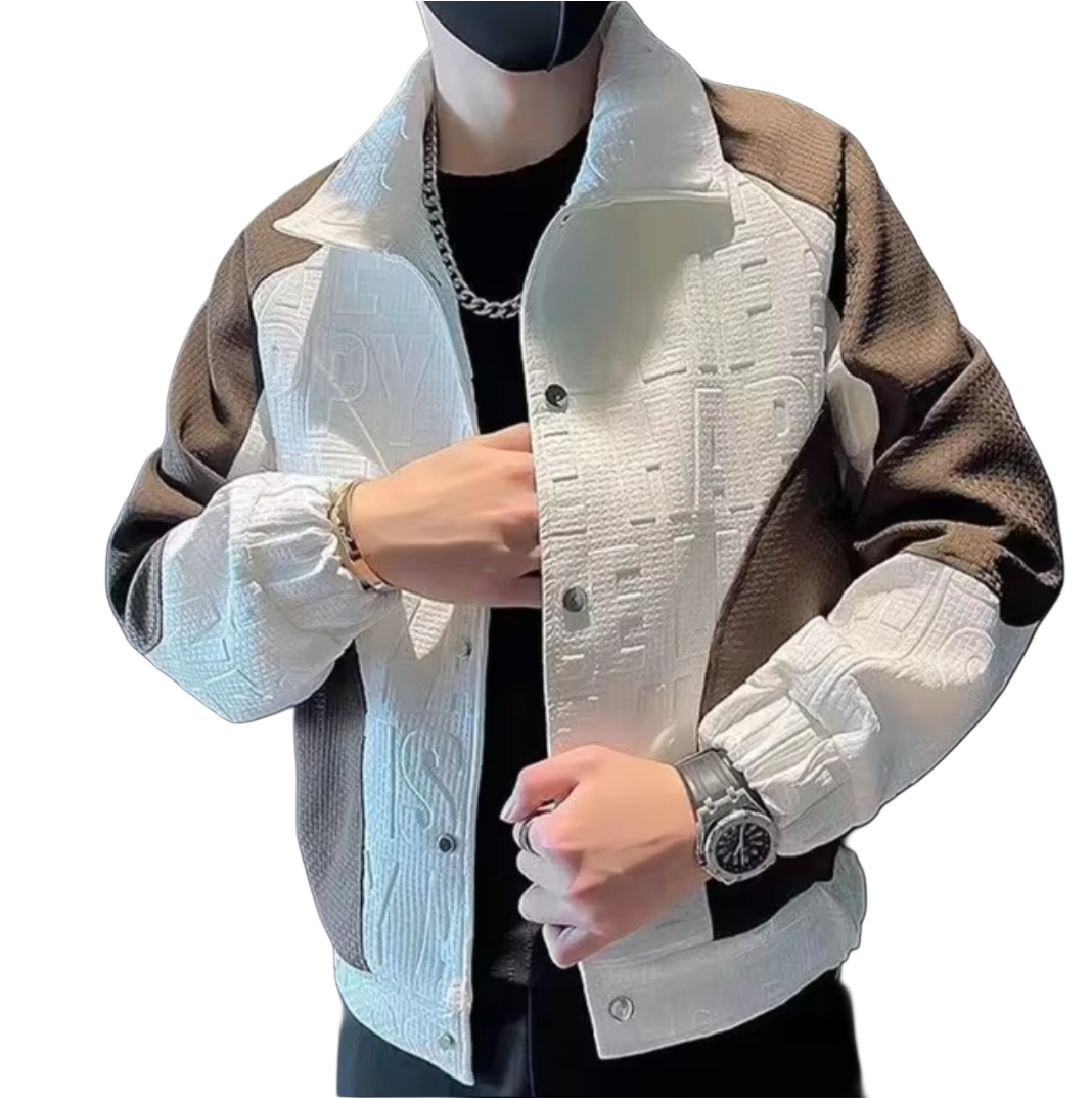 New Spring Fashion Trends Advanced Handsome Colored Polo Coat Jacket Casual and Versatile Design Men's Jacket