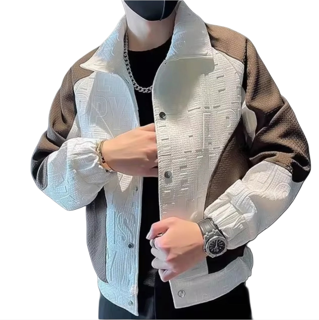 New Spring Fashion Trends Advanced Handsome Colored Polo Coat Jacket Casual and Versatile Design Men's Jacket