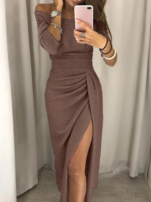 2025 Asymmetrical Split Pencil Dresses