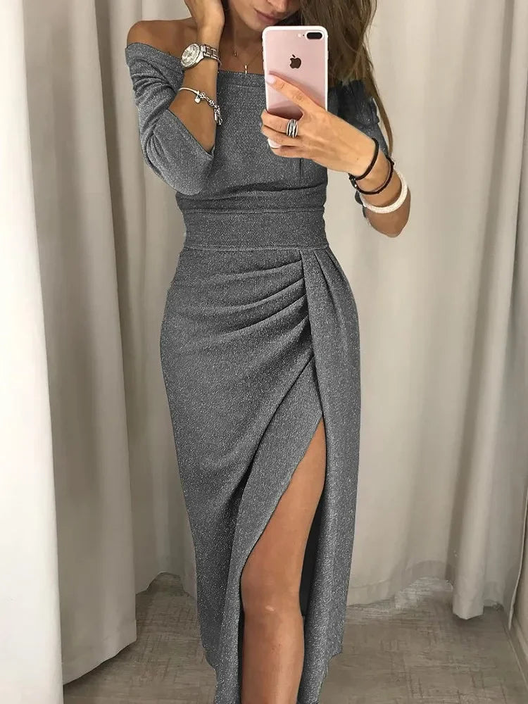 2025 Asymmetrical Split Pencil Dresses