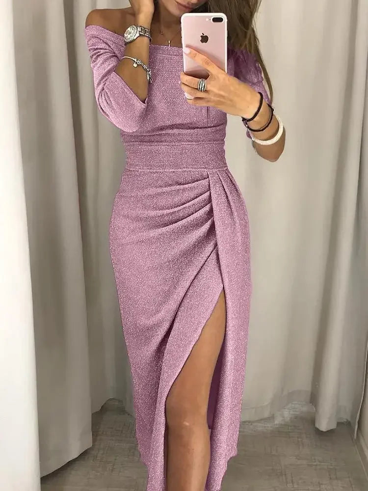2025 Asymmetrical Split Pencil Dresses