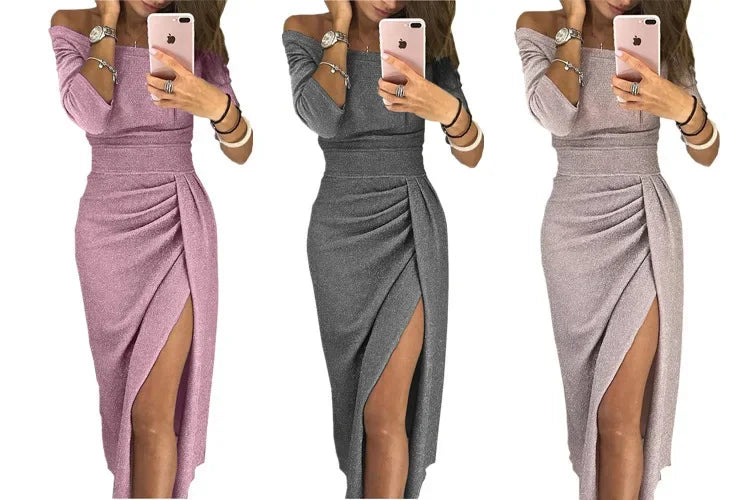 2025 Asymmetrical Split Pencil Dresses