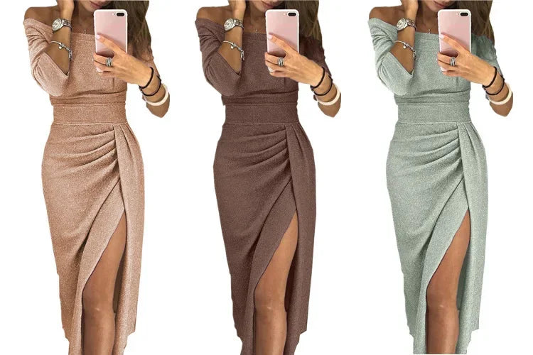 2025 Asymmetrical Split Pencil Dresses
