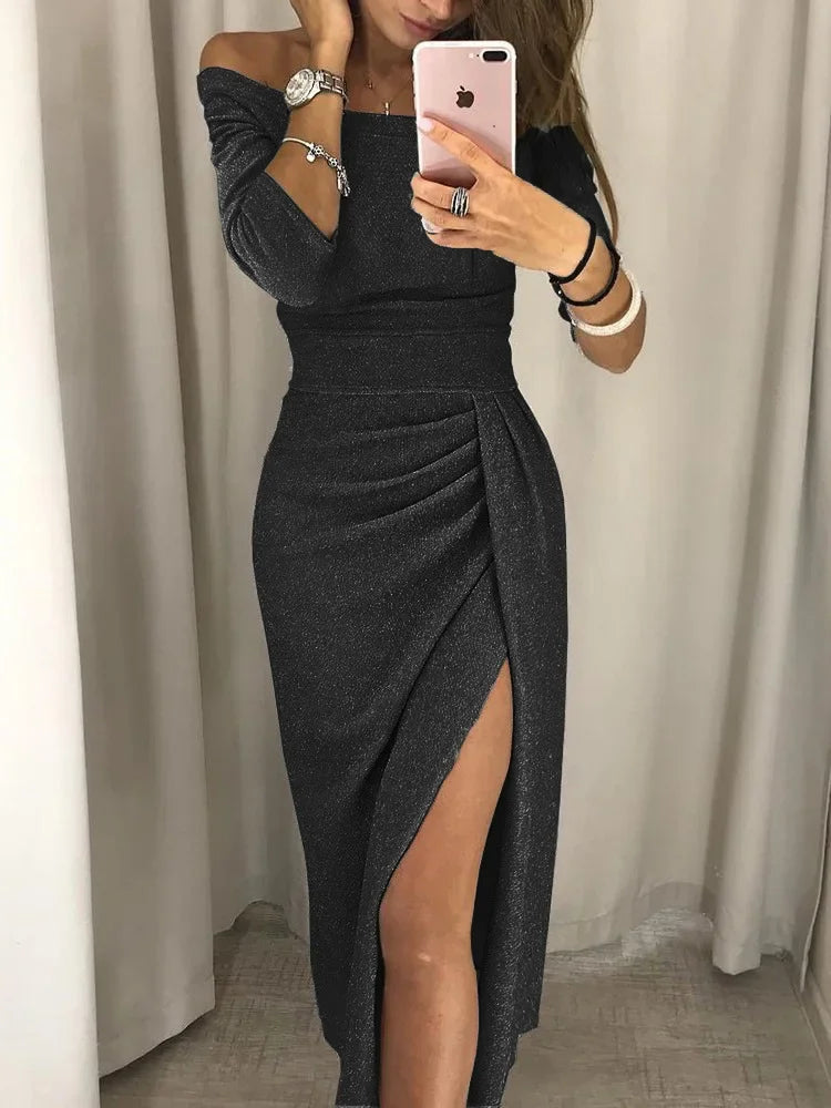 2025 Asymmetrical Split Pencil Dresses