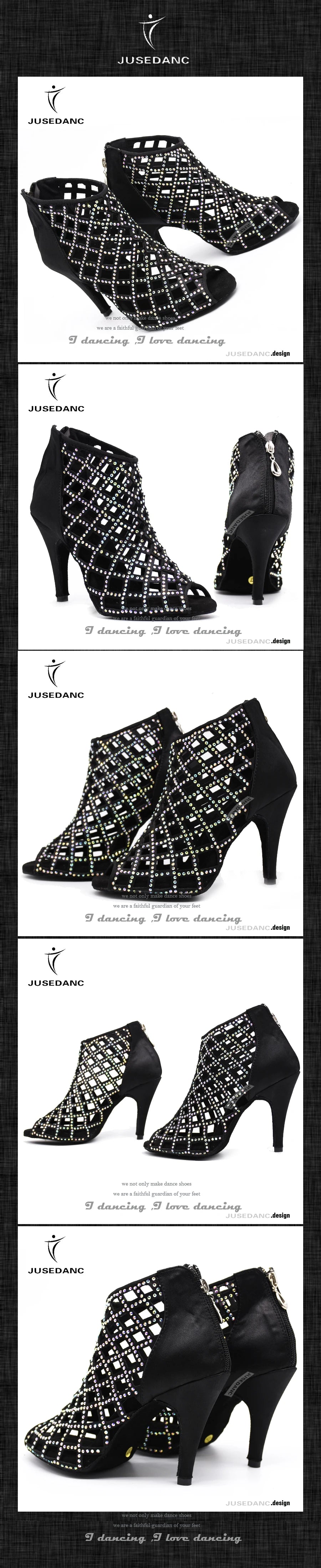 Dance Shoe Rhinestone Cuban Heel