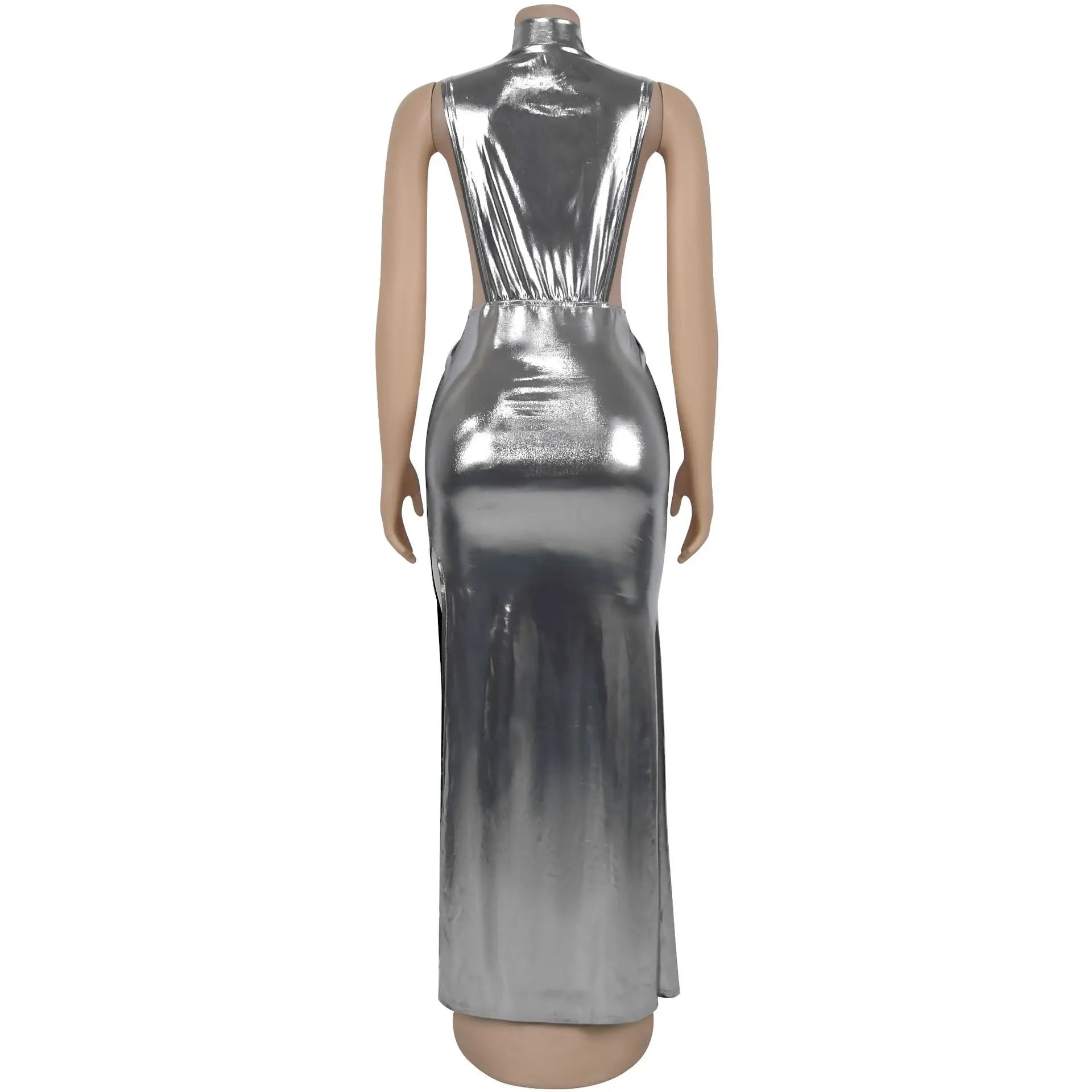 Womens Round neck Sexy Dresses Hollow out Long summer Evening Dresses 2025 Woman Clothes Elegant Party Dresses