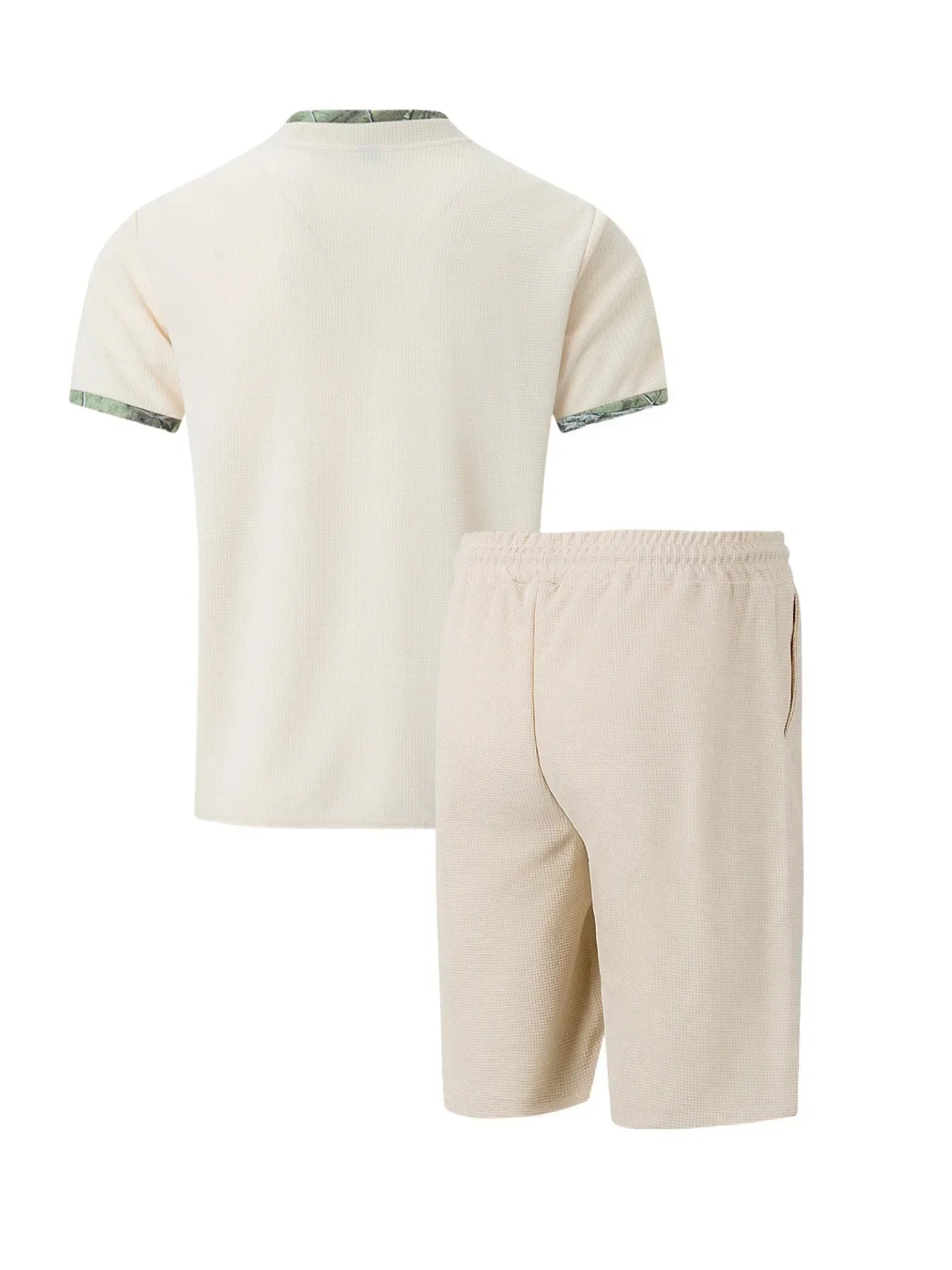Men Sports Polo Suit Short Sleeve Stylish Zipper