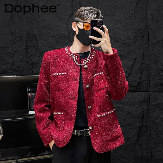 Round Neck Jackets High-End Luxury