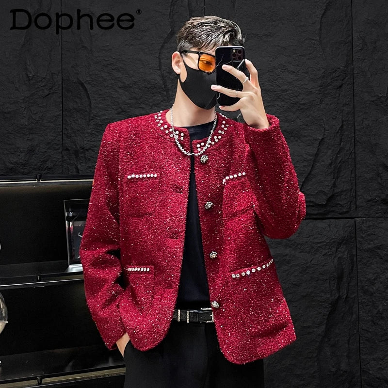 Round Neck Jackets High-End Luxury