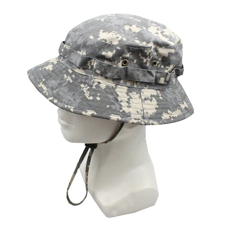 Bucket Tactical Sunscreen Camouflage Hat