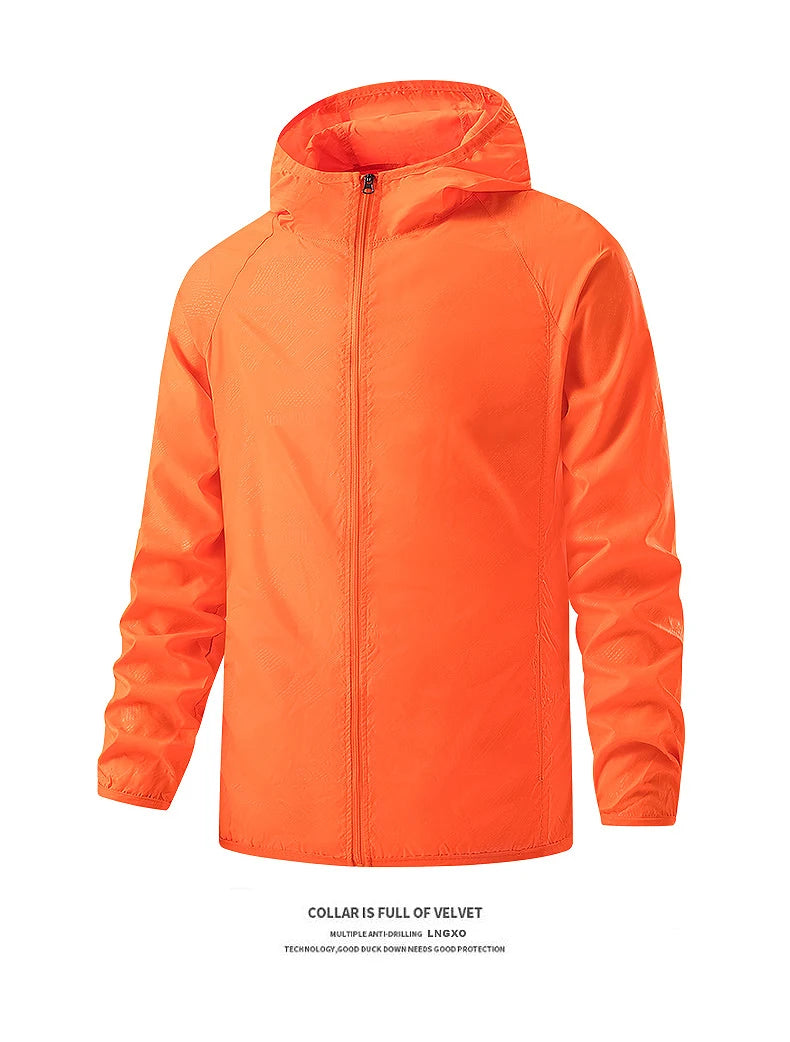 Waterproof Hiking Jackets for Men and Women Sun Protection, Windbreaker, Camping, Climbing,Rain