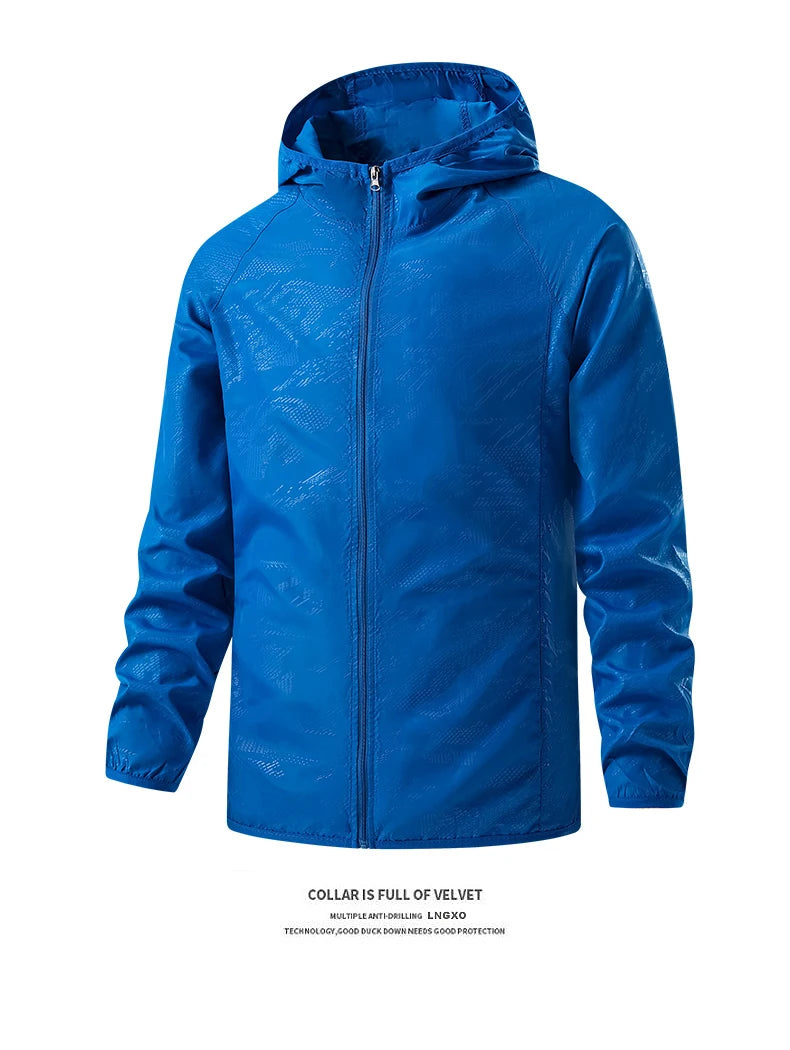 Waterproof Hiking Jackets for Men and Women Sun Protection, Windbreaker, Camping, Climbing,Rain