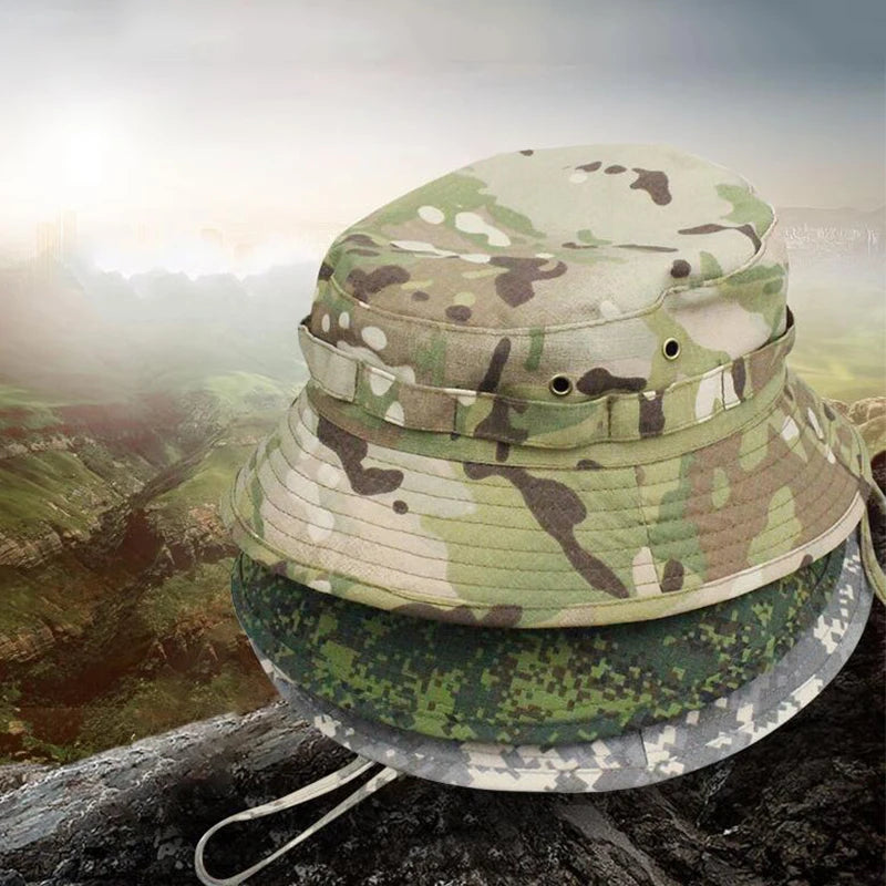 Bucket Tactical Sunscreen Camouflage Hat