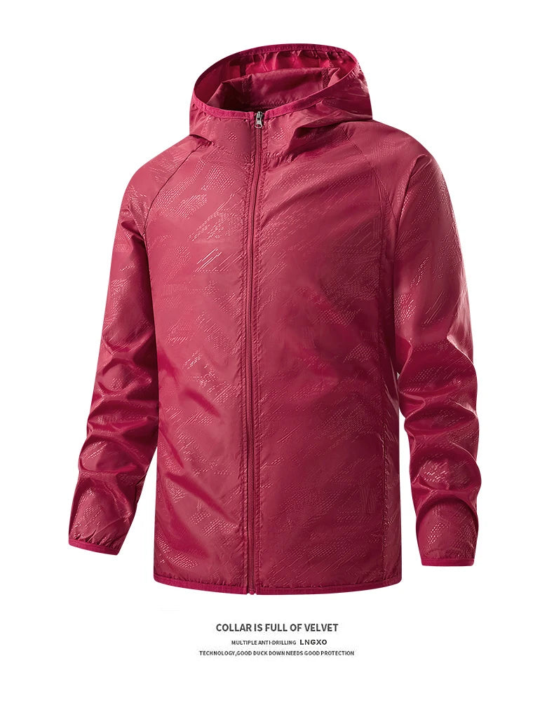 Waterproof Hiking Jackets for Men and Women Sun Protection, Windbreaker, Camping, Climbing,Rain