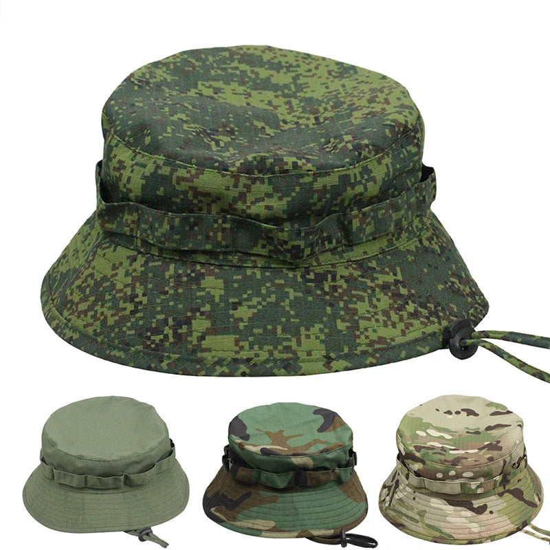 Bucket Tactical Sunscreen Camouflage Hat
