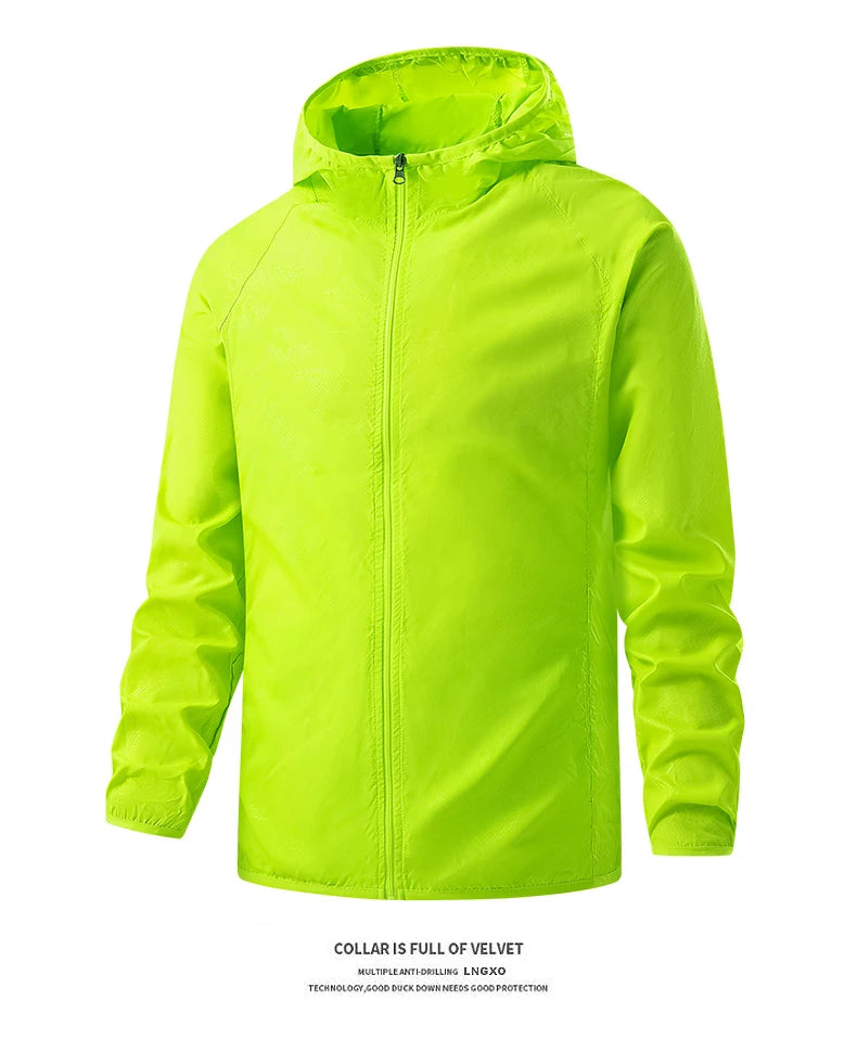 Waterproof Hiking Jackets for Men and Women Sun Protection, Windbreaker, Camping, Climbing,Rain