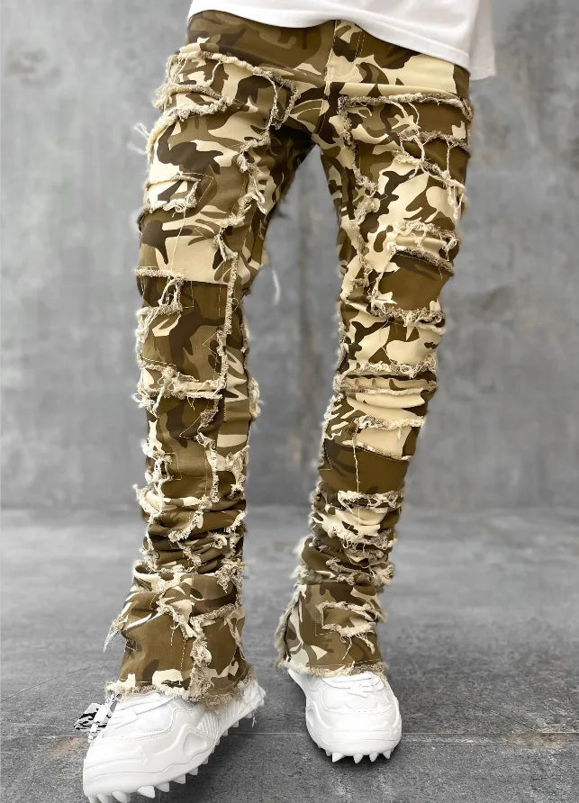 Jeans Ripped Slim Fit Patch