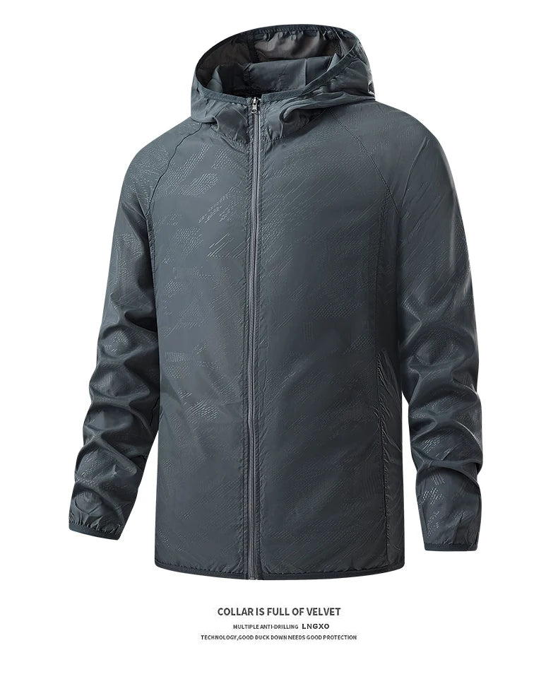 Waterproof Hiking Jackets for Men and Women Sun Protection, Windbreaker, Camping, Climbing,Rain