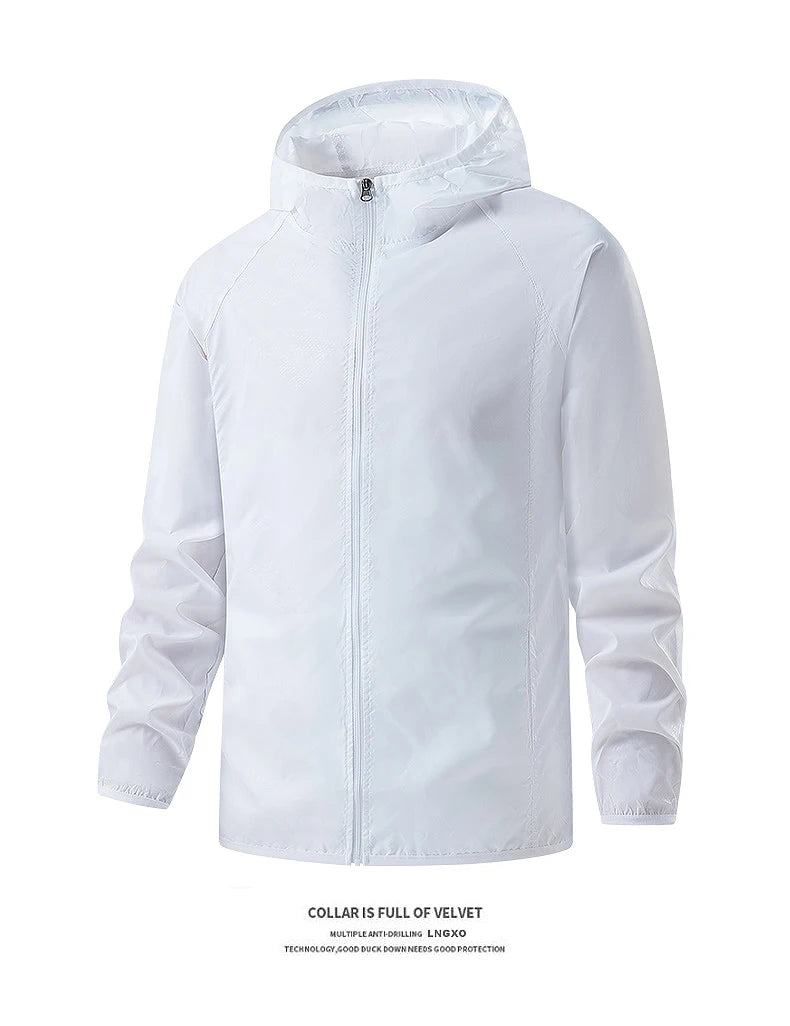 Waterproof Hiking Jackets for Men and Women Sun Protection, Windbreaker, Camping, Climbing,Rain