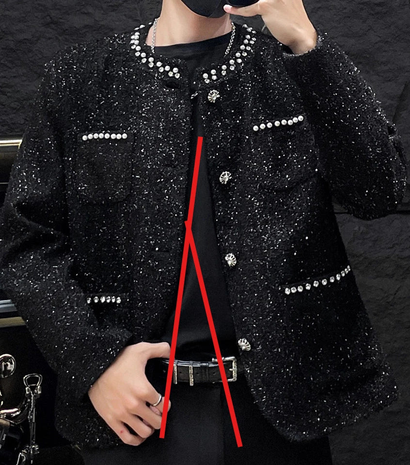 Round Neck Jackets High-End Luxury
