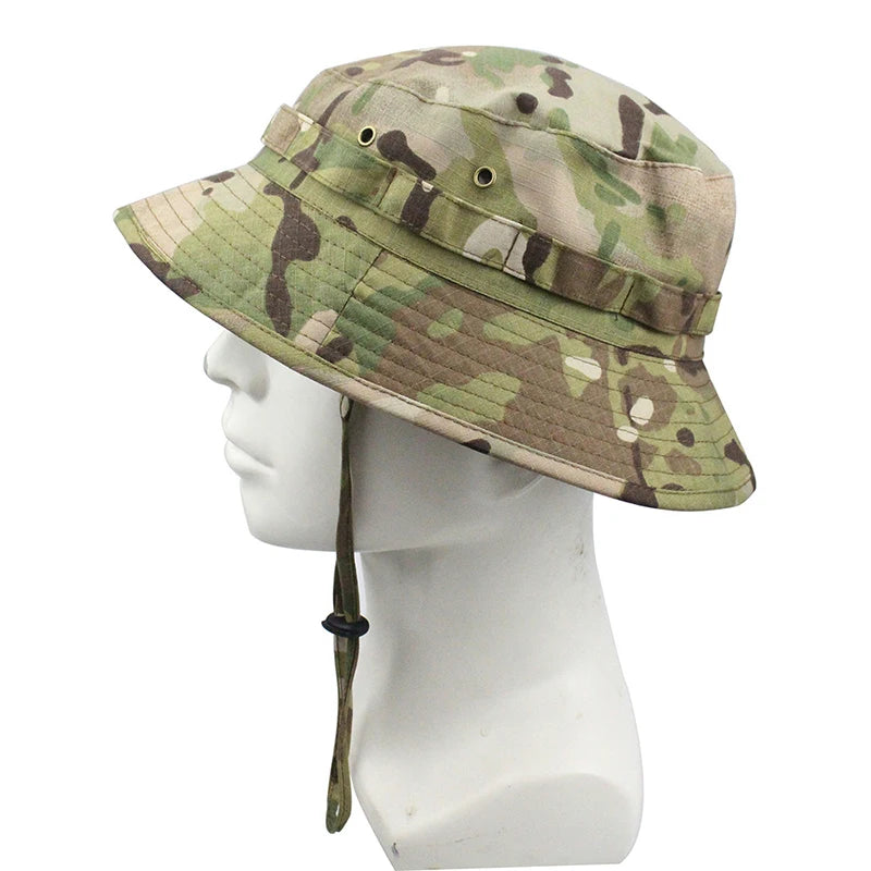 Bucket Tactical Sunscreen Camouflage Hat