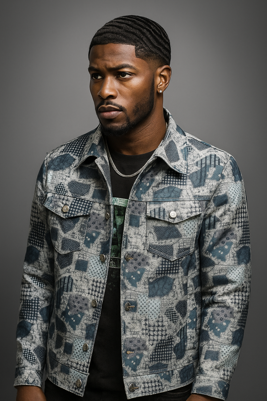 High Quality Men's Fashion Casual Jacket Button Lapel Work Coat Jacquard pattern Plaid Tops Men Jackets